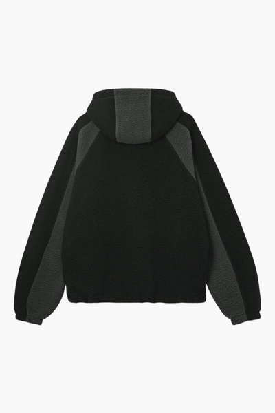Fleece Jacket Two Tone - Bristol Black - bareen