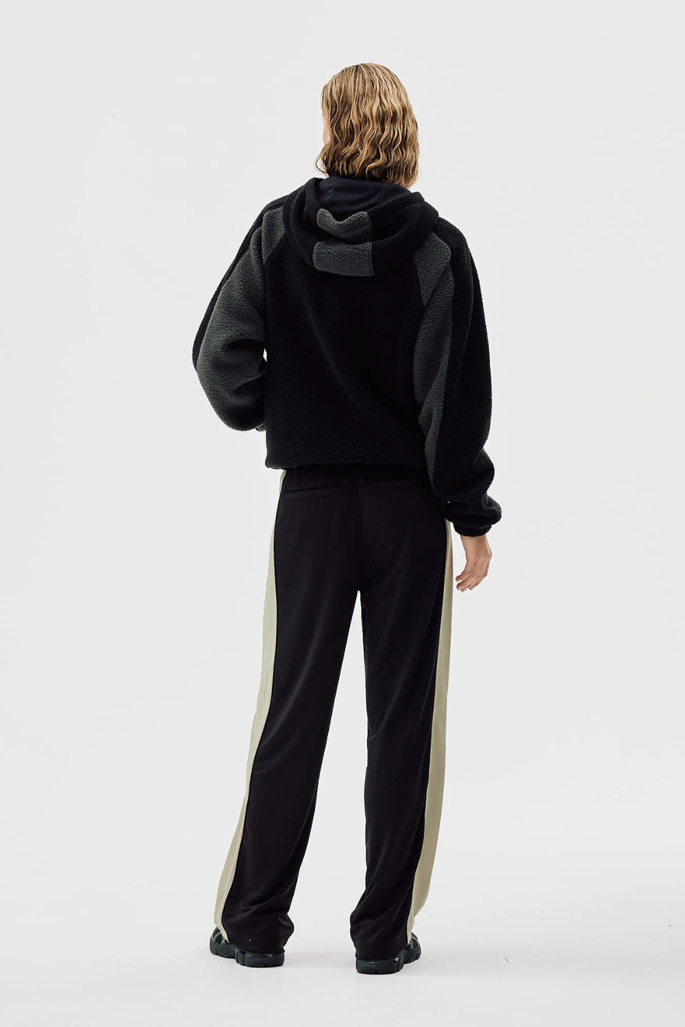 Fleece Jacket Two Tone - Bristol Black - bareen