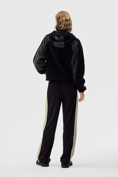 Fleece Jacket Two Tone - Bristol Black - bareen