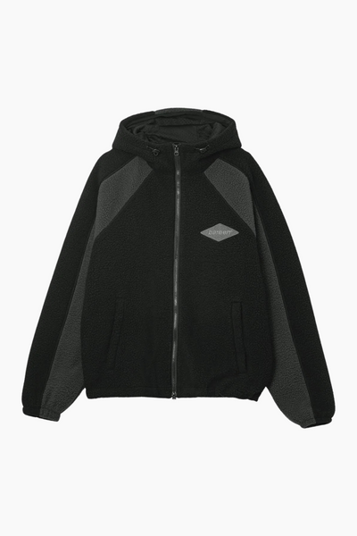 Fleece Jacket Two Tone - Bristol Black - bareen