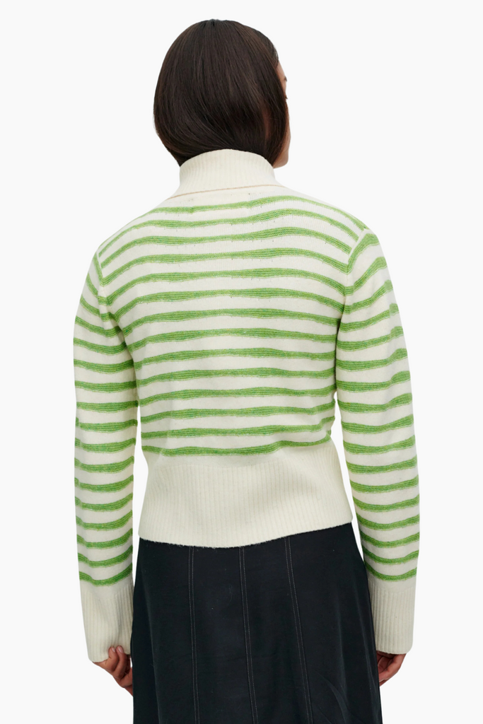 FlorentineRS Knit Cardigan - Green Stripe - Résumé