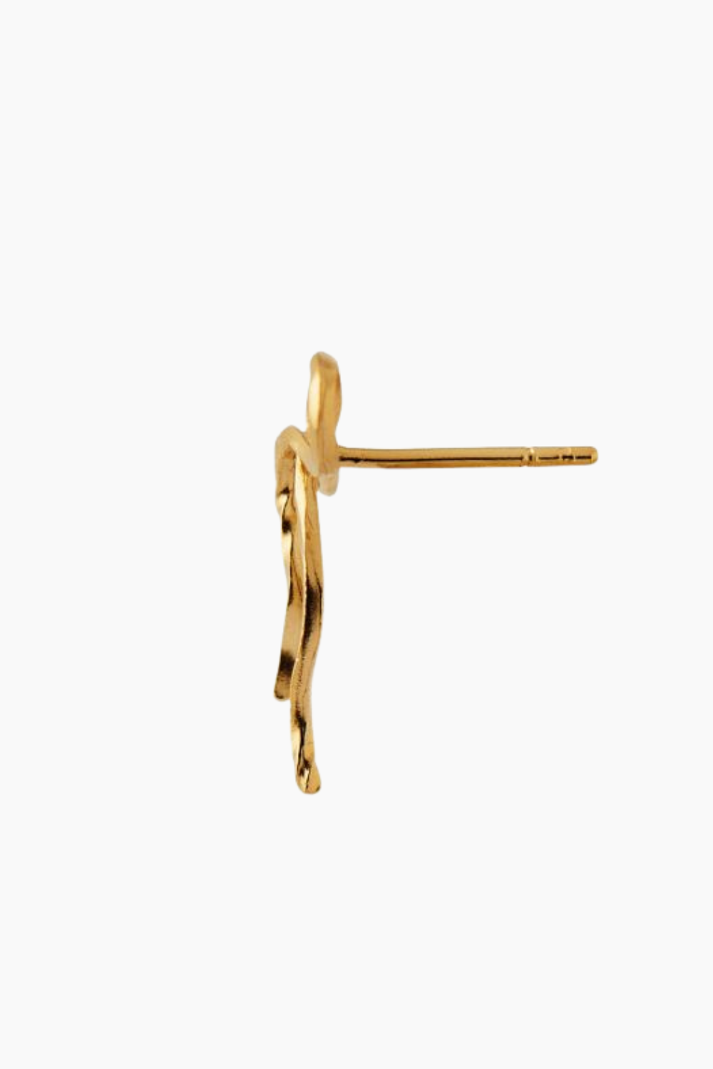 Flow Bow Earring - Gold - Stine A