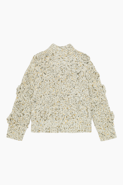 Flower Crochet Sweater K2588 - Multicolour - GANNI