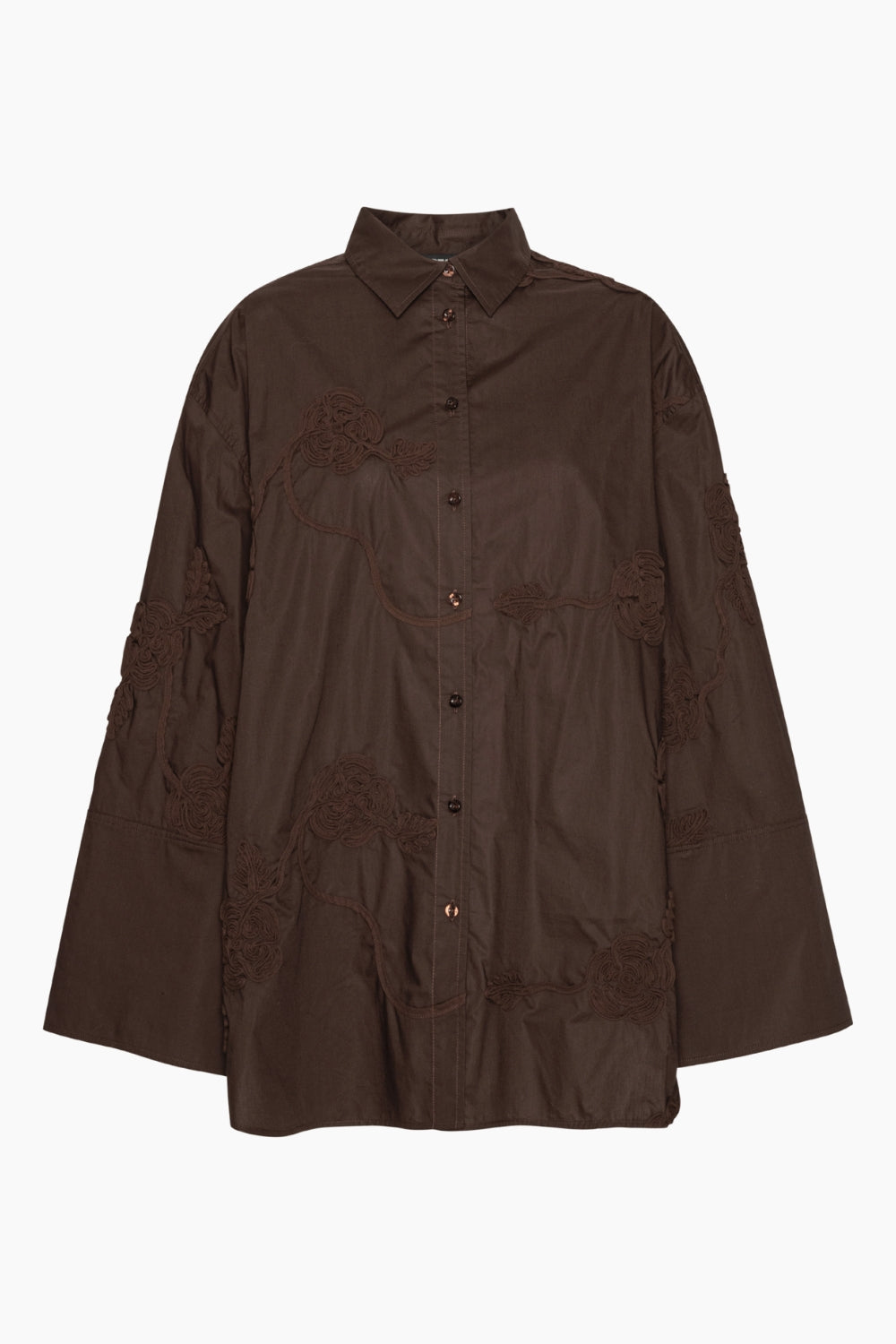 Flower Oversized Shirt - Molé - Rotate