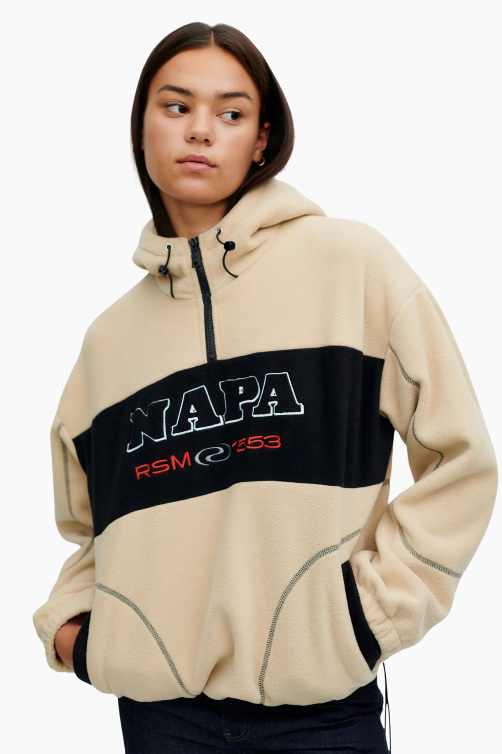 FredRS Fleece Jacket - Warm Sand - Résumé-1