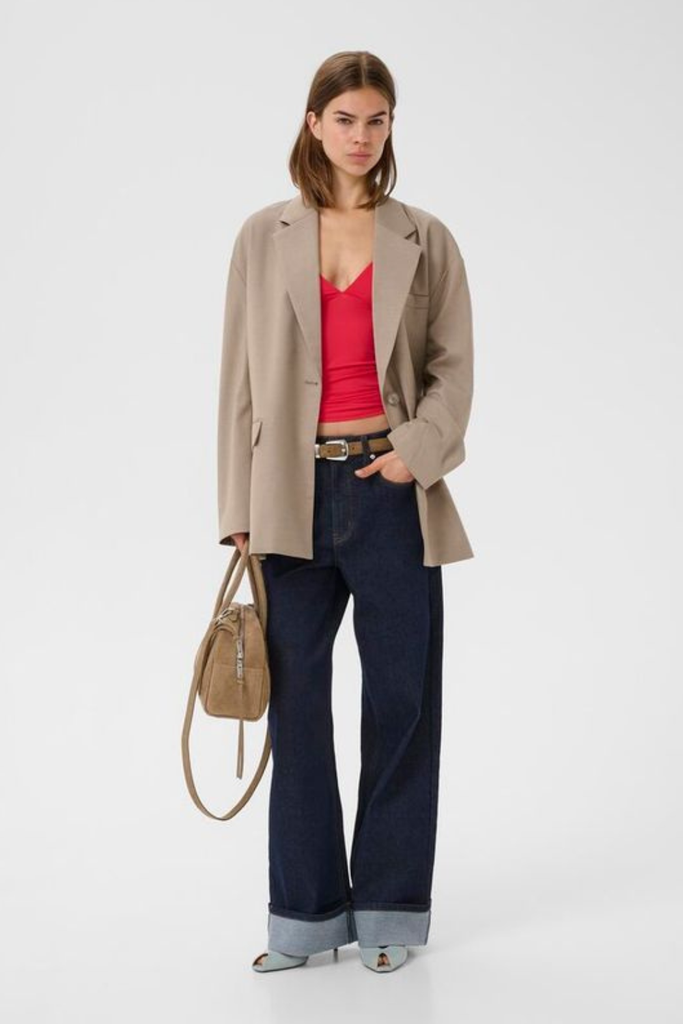 GZNella OZ Blazer - Olive Sand Melange - Gestuz