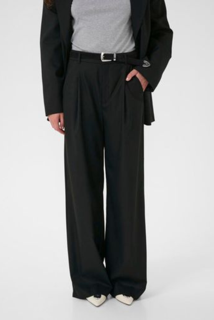 GZPaula MW Wide Pants - Black - Gestuz