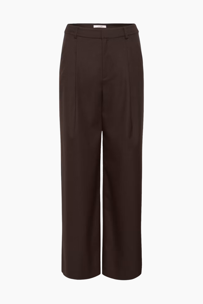 GZPaula MW Wide Pants - Molé/Brown - Gestuz