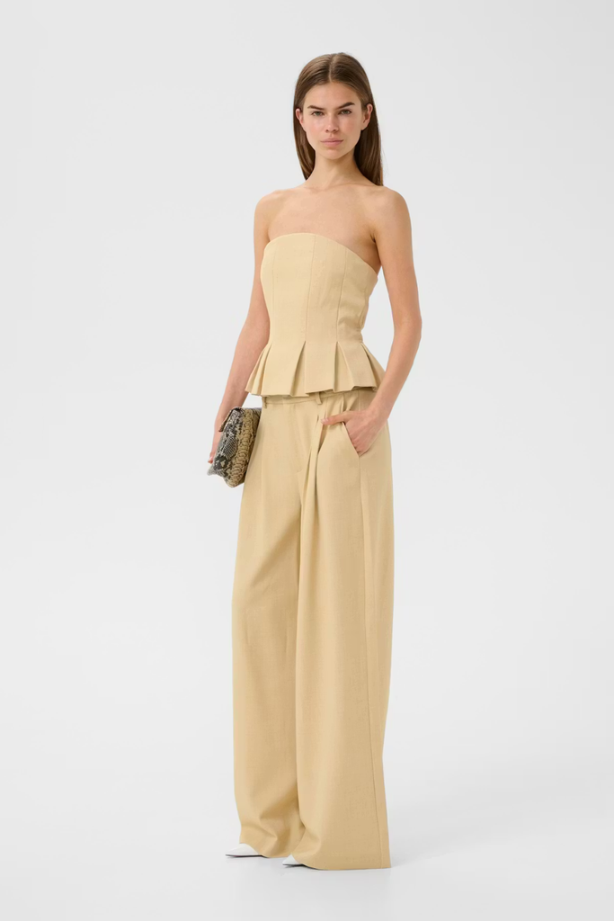 GZStacy Corsage - Pale Hay Melange - Gestuz