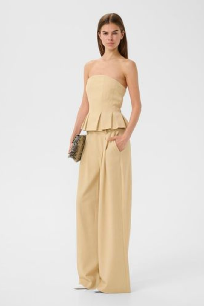 GZStacy MW Pants - Pale Hay Melange - Gestuz