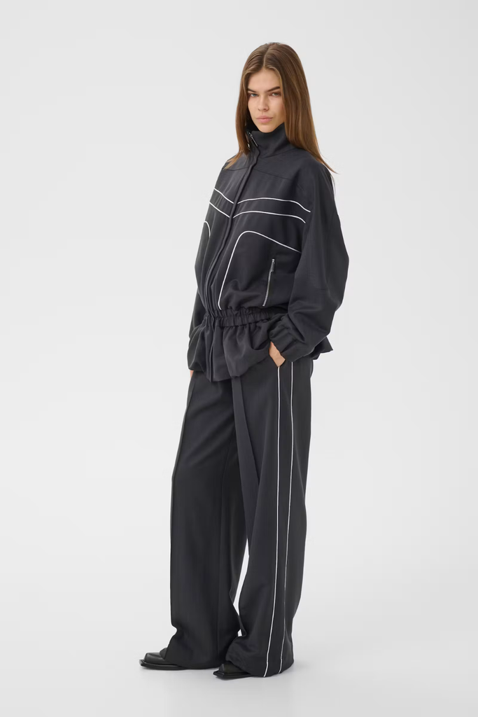 GZalezia HW Pants - Grey Herringbone - Gestuz