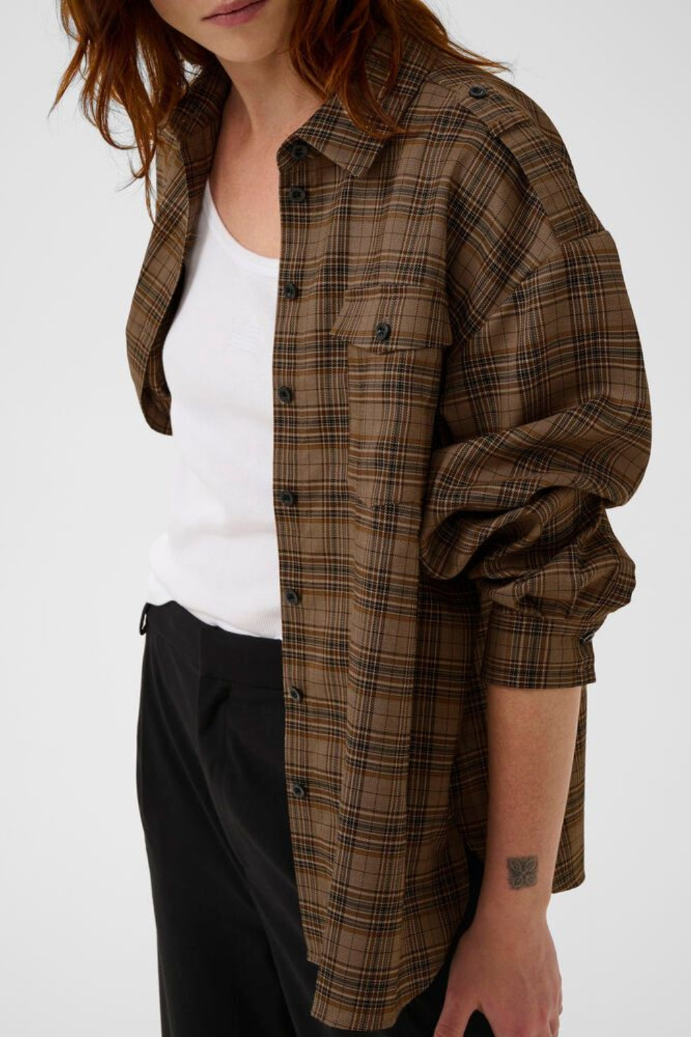 GZalizia Shirt - Brown Check - Gestuz