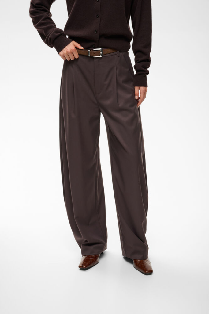 GZcallia MW Barrel Pants - Deep Plum - Gestuz