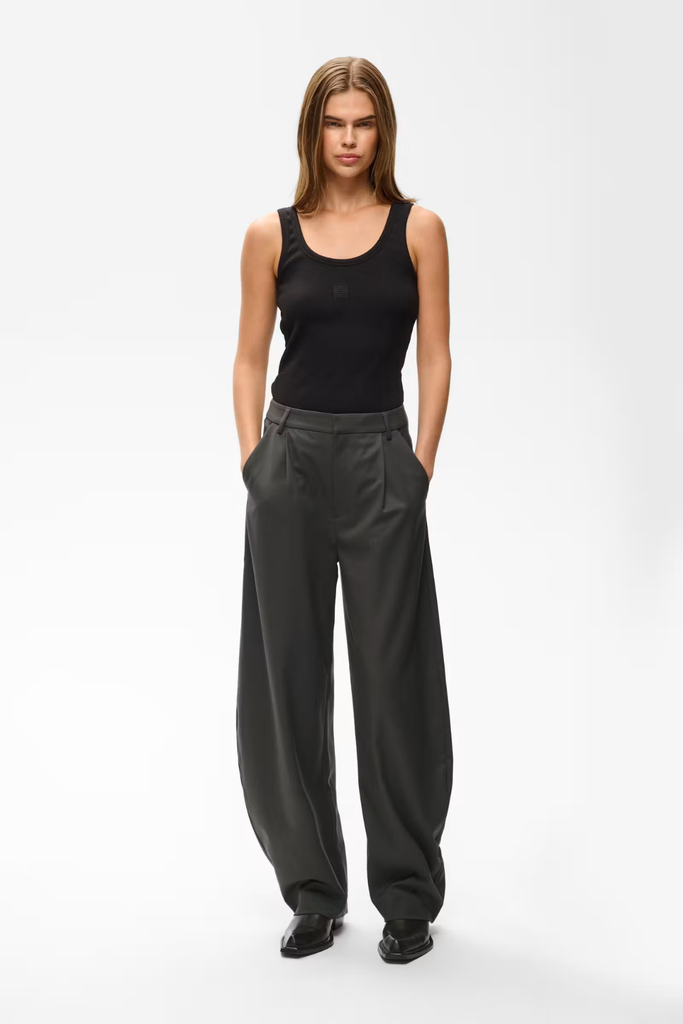 GZcallia MW Barrel Pants - Raven - Gestuz