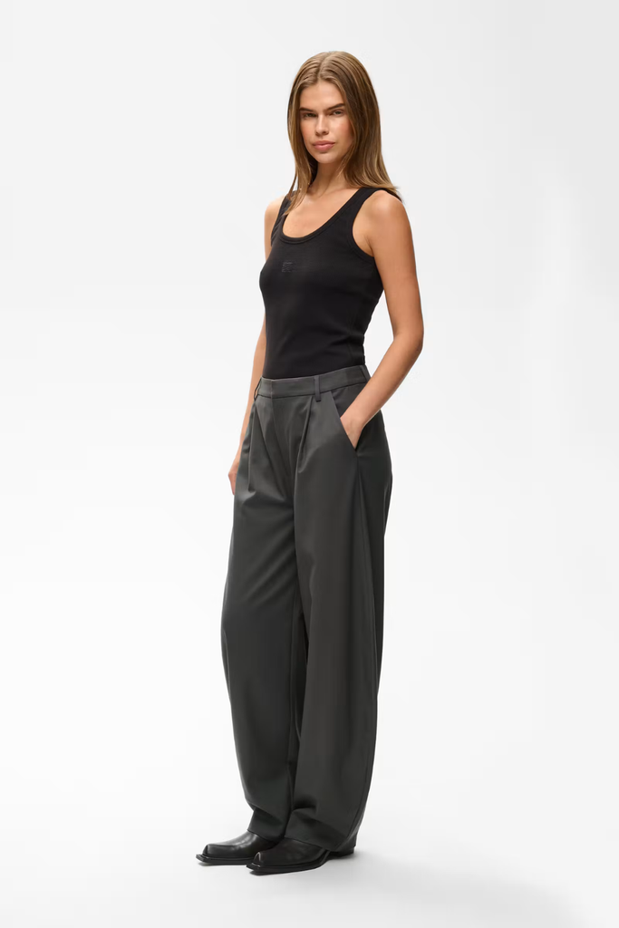 GZcallia MW Barrel Pants - Raven - Gestuz