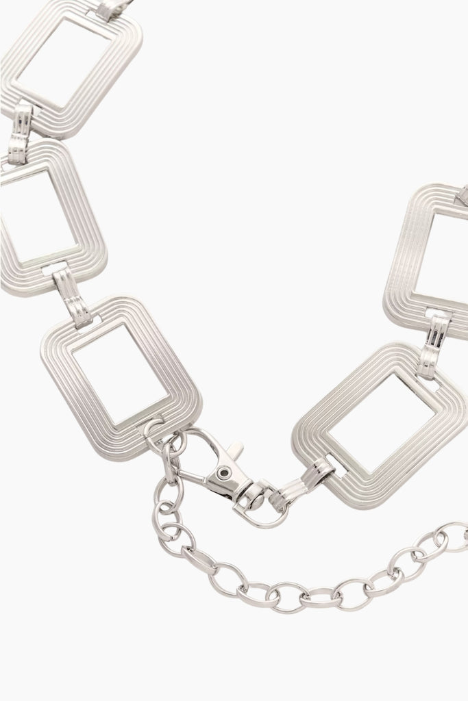 GZchannie Chain Belt - Silver - Gestuz