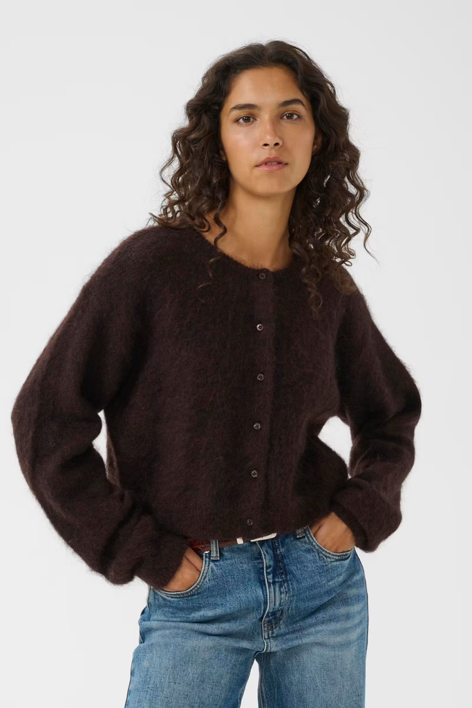 GZdebbie Cardigan NOOS - Ganache Melange - Gestuz