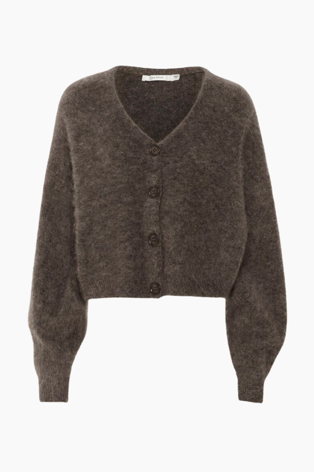 GZdebbie V Cardigan - Chestnut Melange - Gestuz