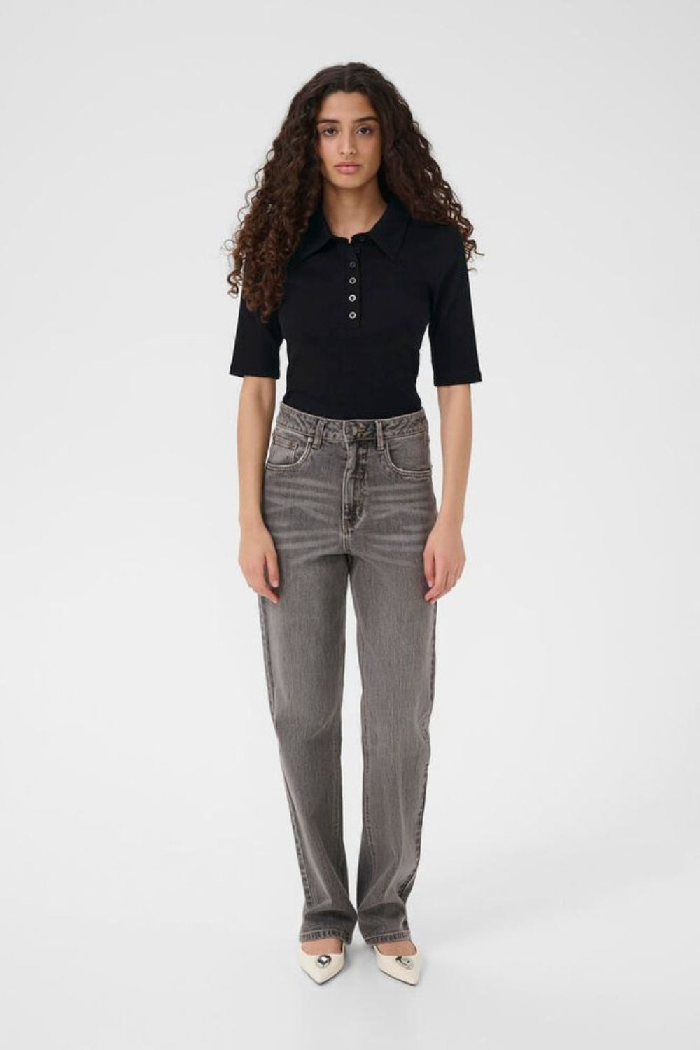 GZdrew Polo Top - Black - Gestuz