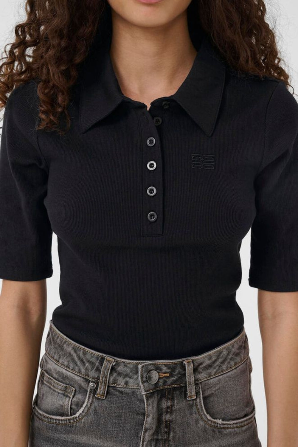 GZdrew Polo Top - Black - Gestuz