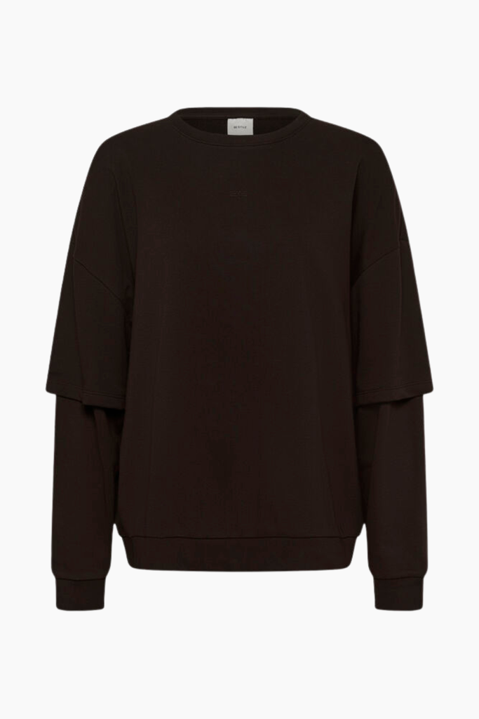 GZgilsa Layered Sweatshirt - Ganache - Gestuz