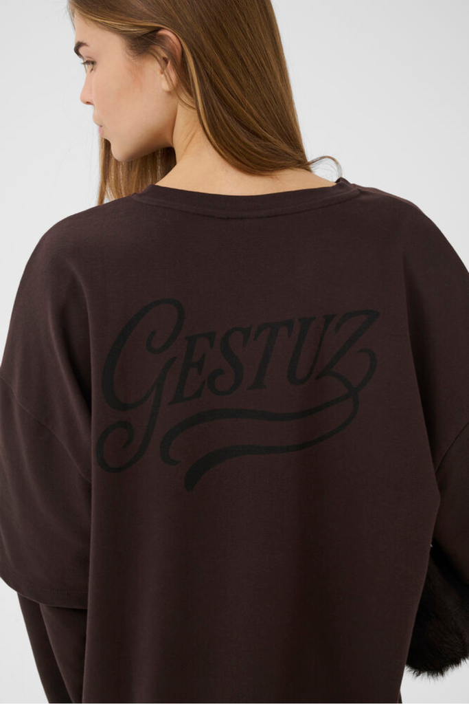 GZgilsa Layered Sweatshirt - Ganache - Gestuz