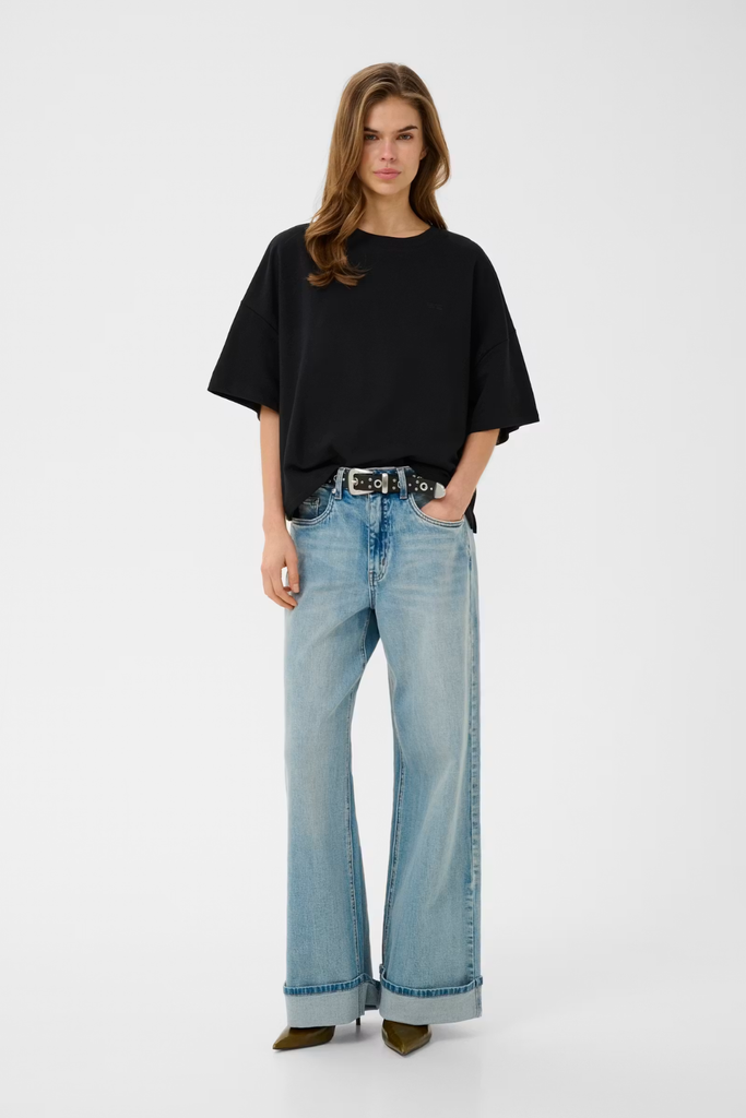 GZgilsa Sweat Tee - Black - Gestuz