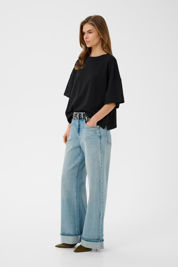 GZgilsa Sweat Tee - Black - Gestuz