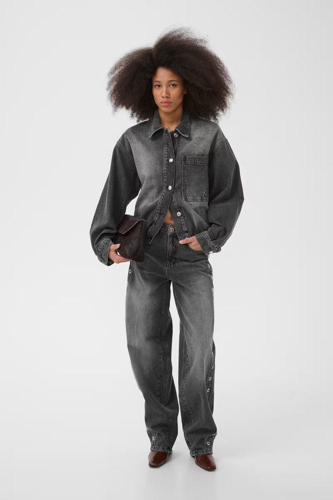 GZlaida HW Balloon Jeans - Grey Wash - Gestuz