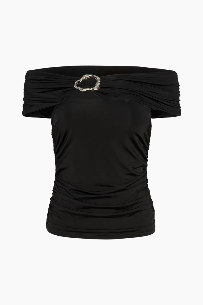GZlaily Off Shoulder Top - Black - Gestuz