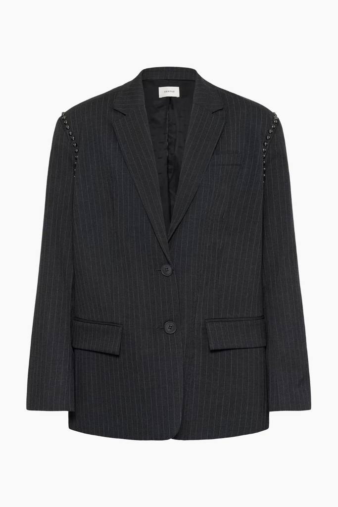 GZlehela Blazer - Dark Grey Pinstripe - Gestuz