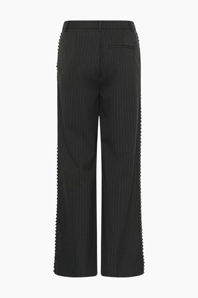 GZlehela HW Pants - Dark Grey Pinstripe - Gestuz