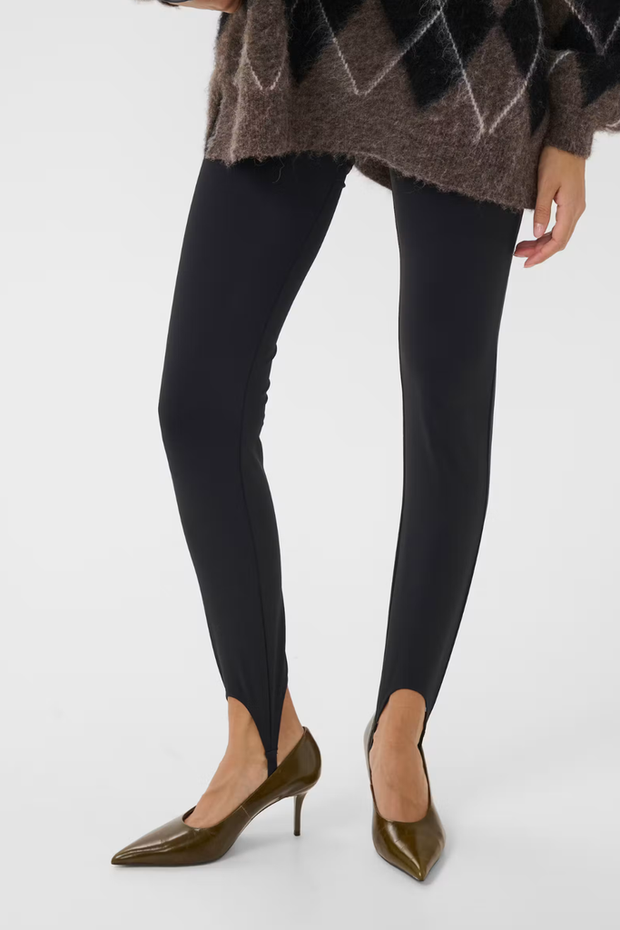 GZlyrose Strap Leggings - Black - Gestuz