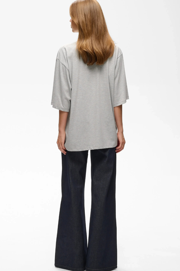 GZnadya Tee - Light Grey Melange - Gestuz