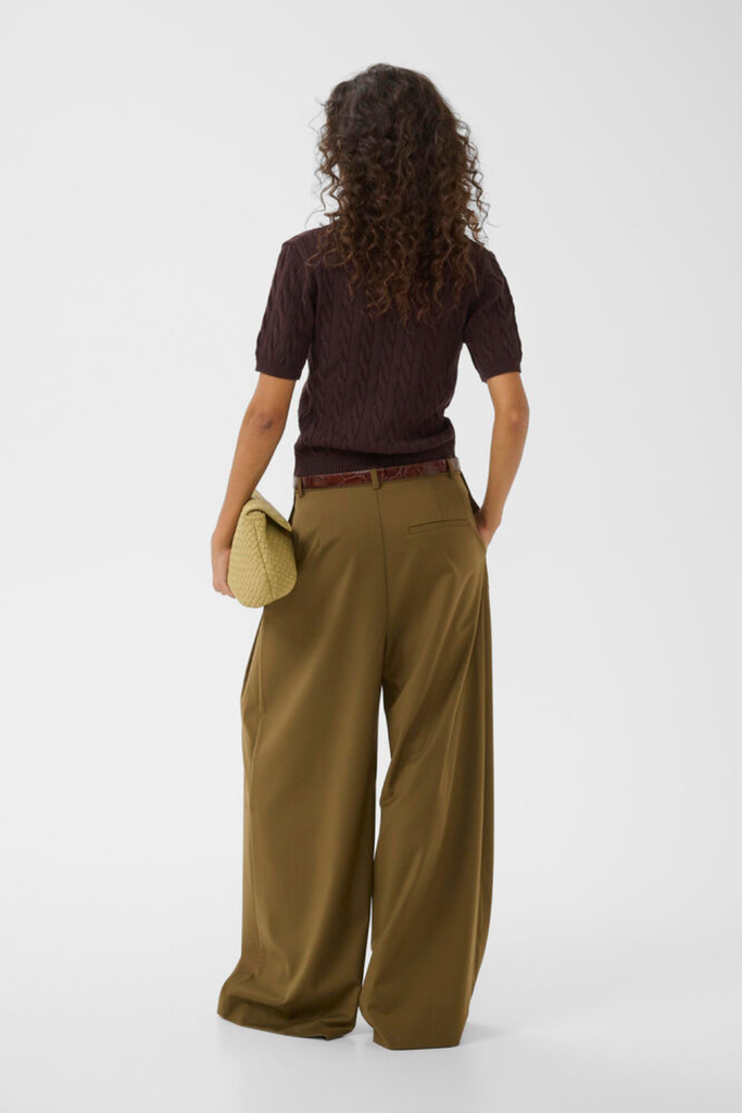 GZolivia HW Pants - Military Olive - Gestuz