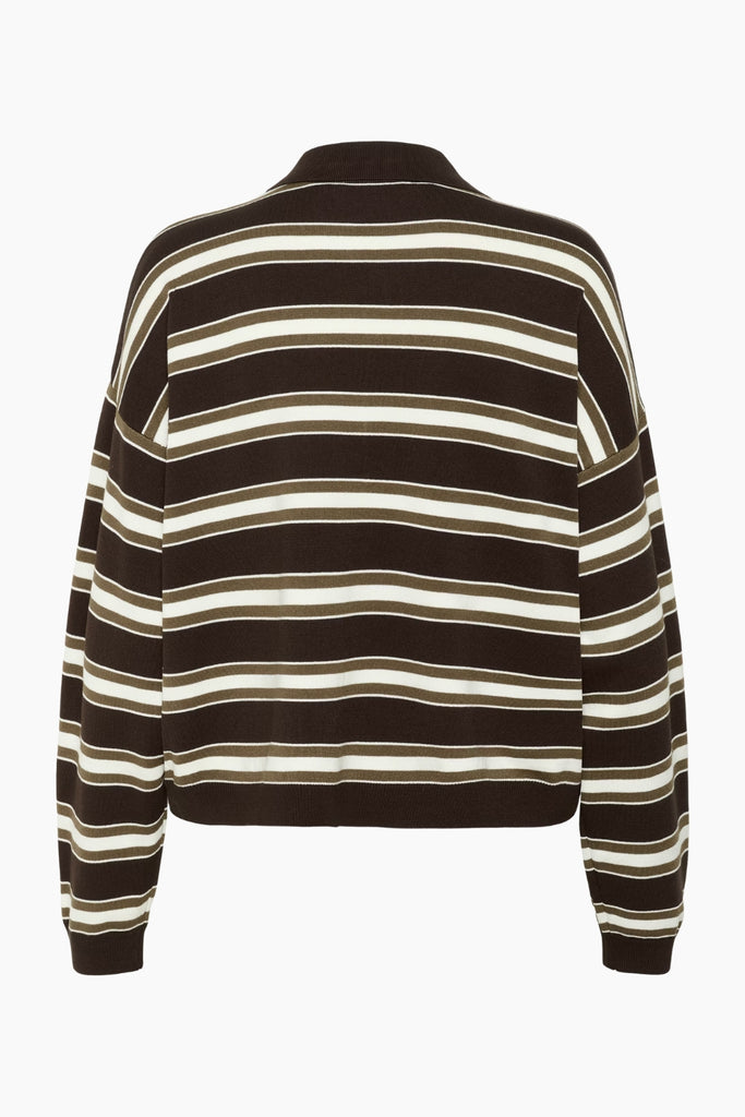 GZpaige Polo Pullover - Molé/Dark Beech/Egret - Gestuz