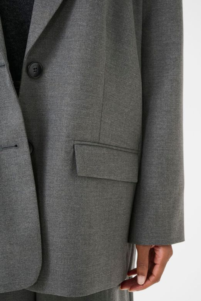 GZpaula OZ Blazer NOOS - Dark Grey Melange - Gestuz