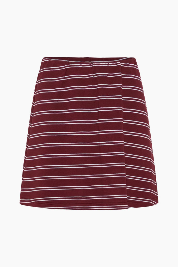 GZpilova Skirt - Cabernet Striped - Gestuz