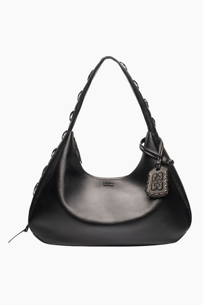 Ganni Bou Bag Hobo XXL A6639 - Black - GANNI