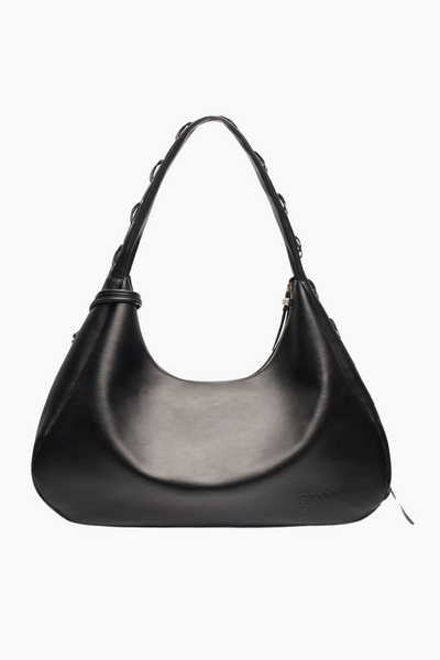 Ganni Bou Bag Hobo XXL A6639 - Black - GANNI