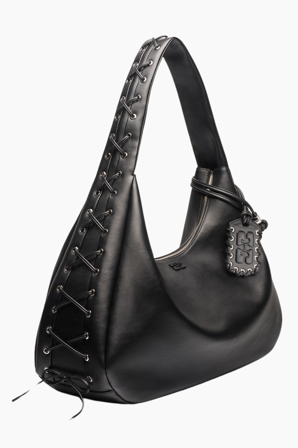 Ganni Bou Bag Hobo XXL A6639 - Black - GANNI