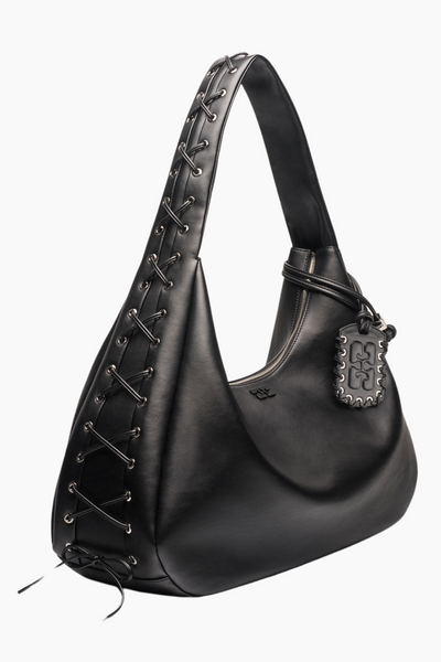 Ganni Bou Bag Hobo XXL A6639 - Black - GANNI