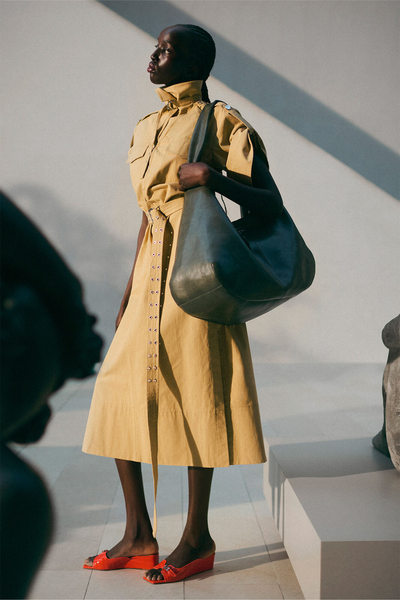 Ganni Bou Bag Hobo XXL A6802 - Steal Grey - GANNI