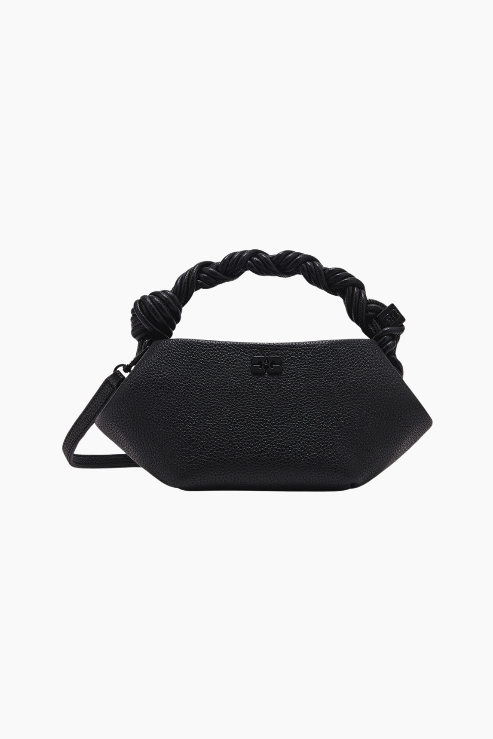 Ganni Bou Bag Mini Grained A6961 - Black - GANNI