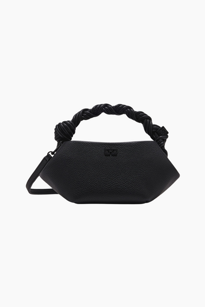 Ganni Bou Bag Mini Grained A6961 - Black - GANNI