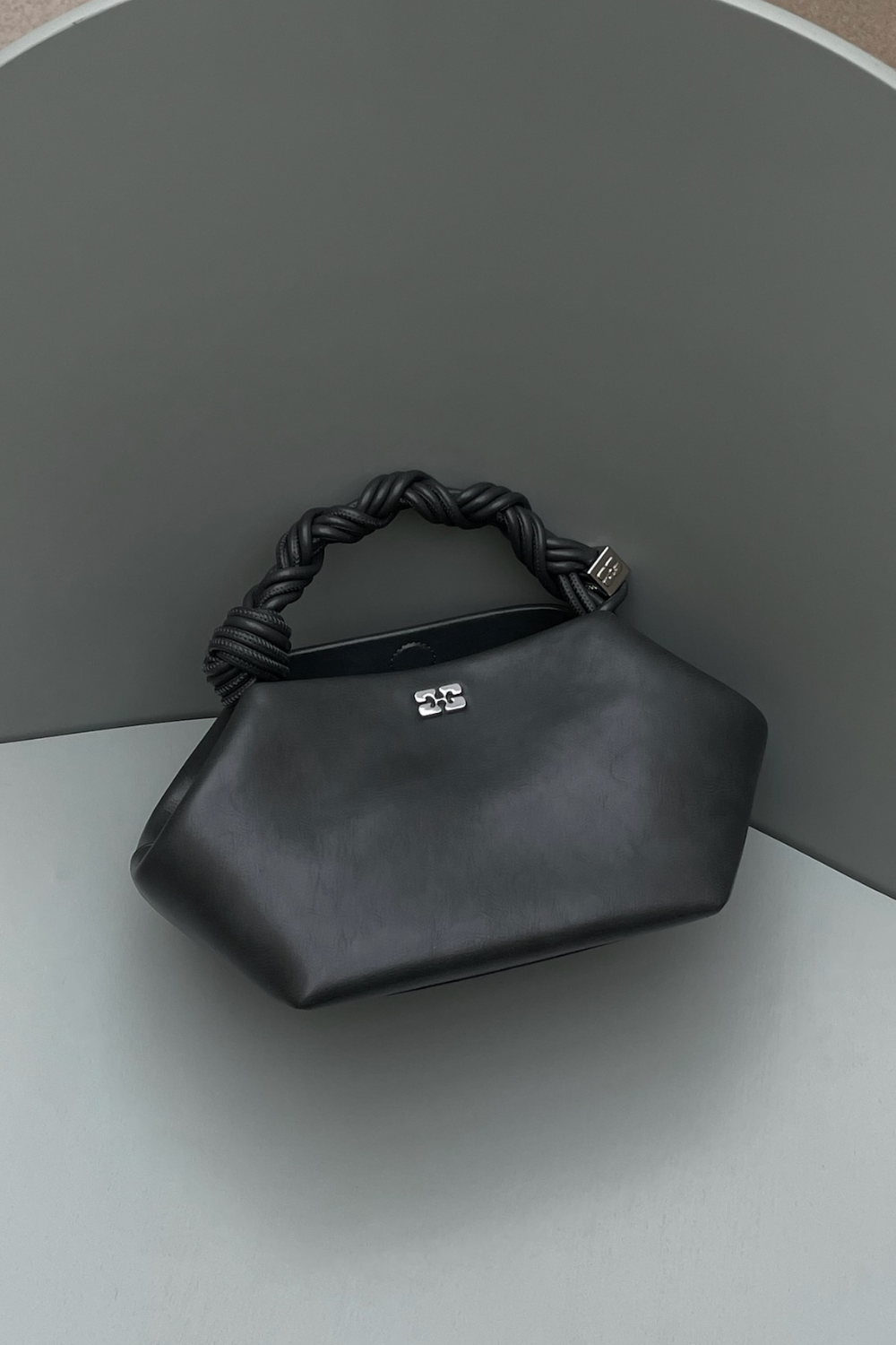 Ganni Bou Bag Small A6864 - Steal Grey - GANNI