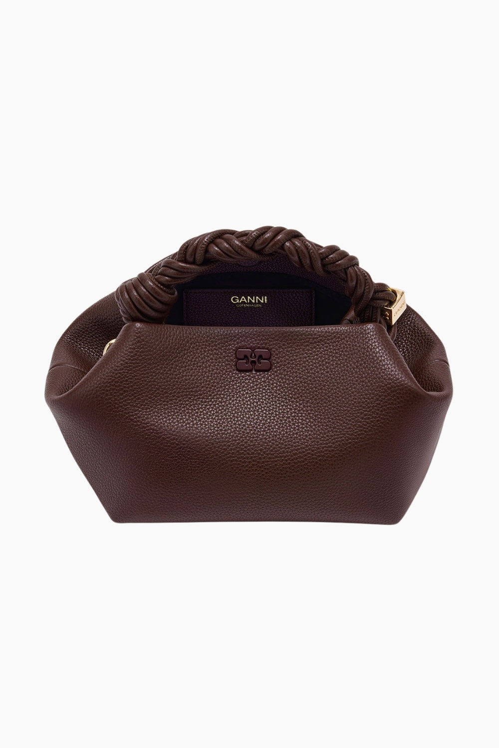Ganni Bou Bag Small Grained A7274 - Chicory Coffee - GANNI