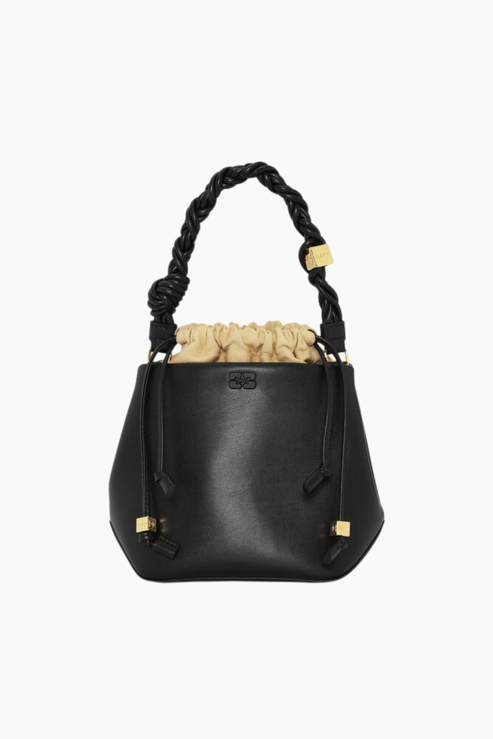 Ganni Bou Bucket Bag A5657 - Black - GANNI