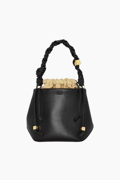 Ganni Bou Bucket Bag A5657 - Black - GANNI