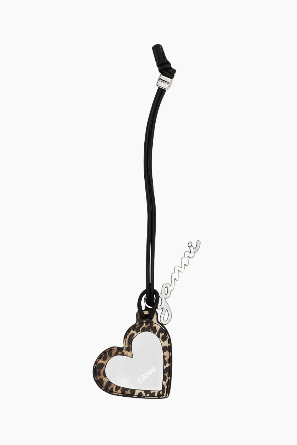 Ganni Bou Heart Mirror Print A6914 - Leopard - GANNI